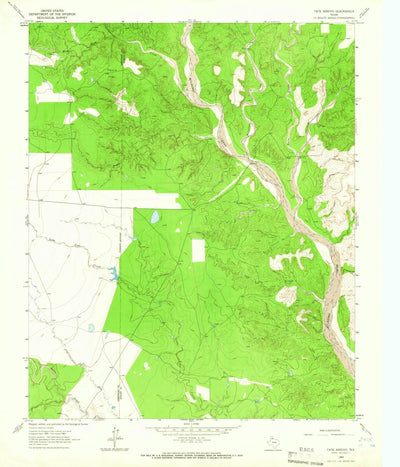 United States Geological Survey Tate Arroyo, TX (1963, 24000-Scale) digital map