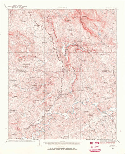 United States Geological Survey Tate, GA (1926, 62500-Scale) digital map