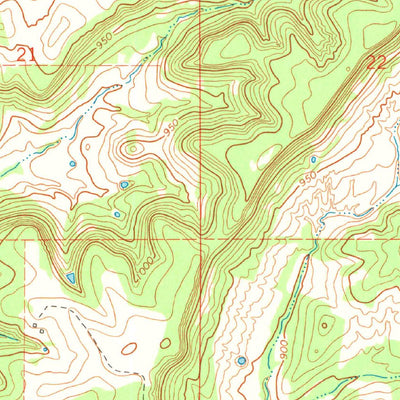 United States Geological Survey Tate Mountain, OK (1972, 24000-Scale) digital map