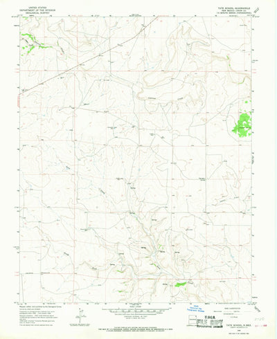 United States Geological Survey Tate School, NM (1966, 24000-Scale) digital map