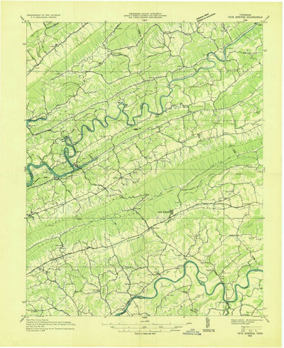 United States Geological Survey Tate Springs, TN (1935, 48000-Scale) digital map