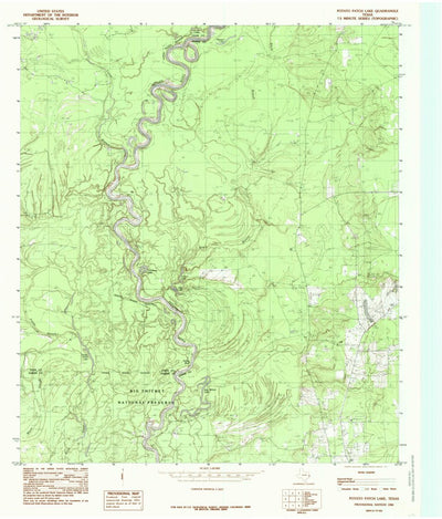 United States Geological Survey Tater Patch Lake, TX (1984, 24000-Scale) digital map