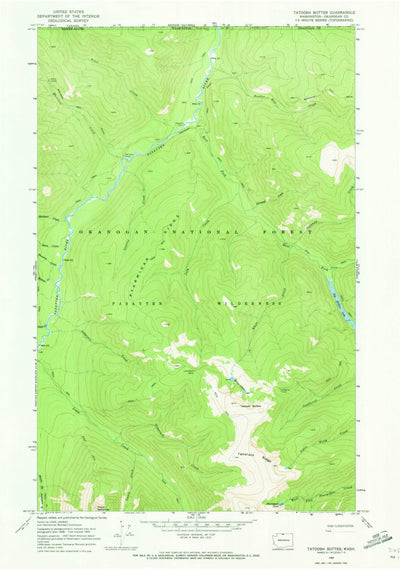 United States Geological Survey Tatoosh Buttes, WA (1969, 24000-Scale) digital map