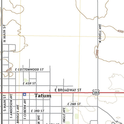 United States Geological Survey Tatum North, NM (2020, 24000-Scale) digital map