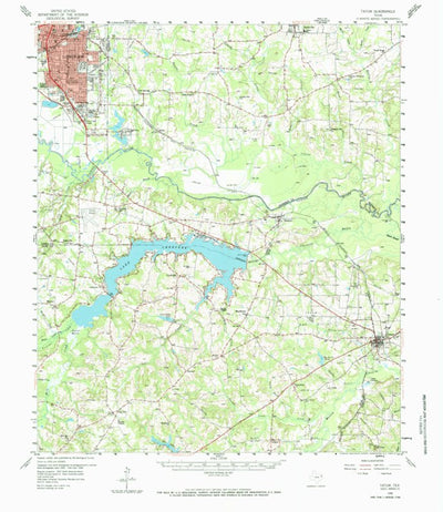 United States Geological Survey Tatum, TX (1958, 62500-Scale) digital map