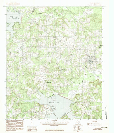United States Geological Survey Tatum, TX (1983, 24000-Scale) digital map