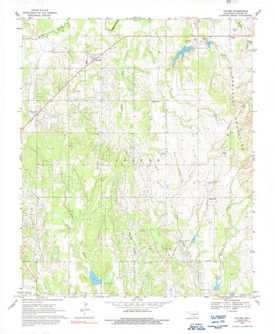United States Geological Survey Tatums, OK (1969, 24000-Scale) digital map