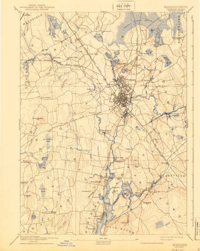 United States Geological Survey Taunton, MA (1893, 62500-Scale) digital map