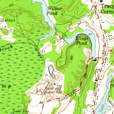United States Geological Survey Taunton, MA (1962, 24000-Scale) digital map