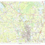 United States Geological Survey Taunton, MA (1987, 25000-Scale) digital map