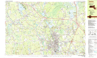 United States Geological Survey Taunton, MA (1987, 25000-Scale) digital map