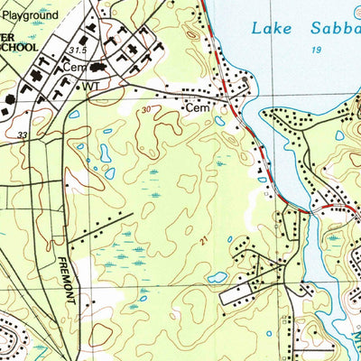 United States Geological Survey Taunton, MA (1987, 25000-Scale) digital map