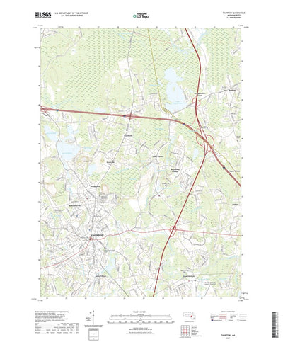 United States Geological Survey Taunton, MA (2021, 24000-Scale) digital map