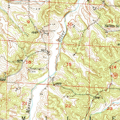 United States Geological Survey Tavern, MO (1948, 62500-Scale) digital map