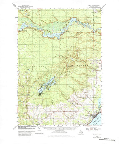 United States Geological Survey Tawas City, MI (1959, 62500-Scale) digital map