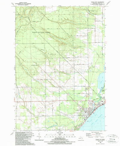 United States Geological Survey Tawas City, MI (1989, 24000-Scale) digital map