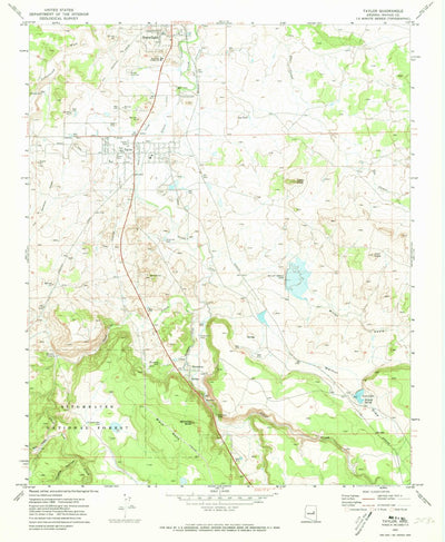 United States Geological Survey Taylor, AZ (1970, 24000-Scale) digital map