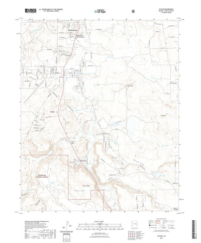 United States Geological Survey Taylor, AZ (2021, 24000-Scale) digital map