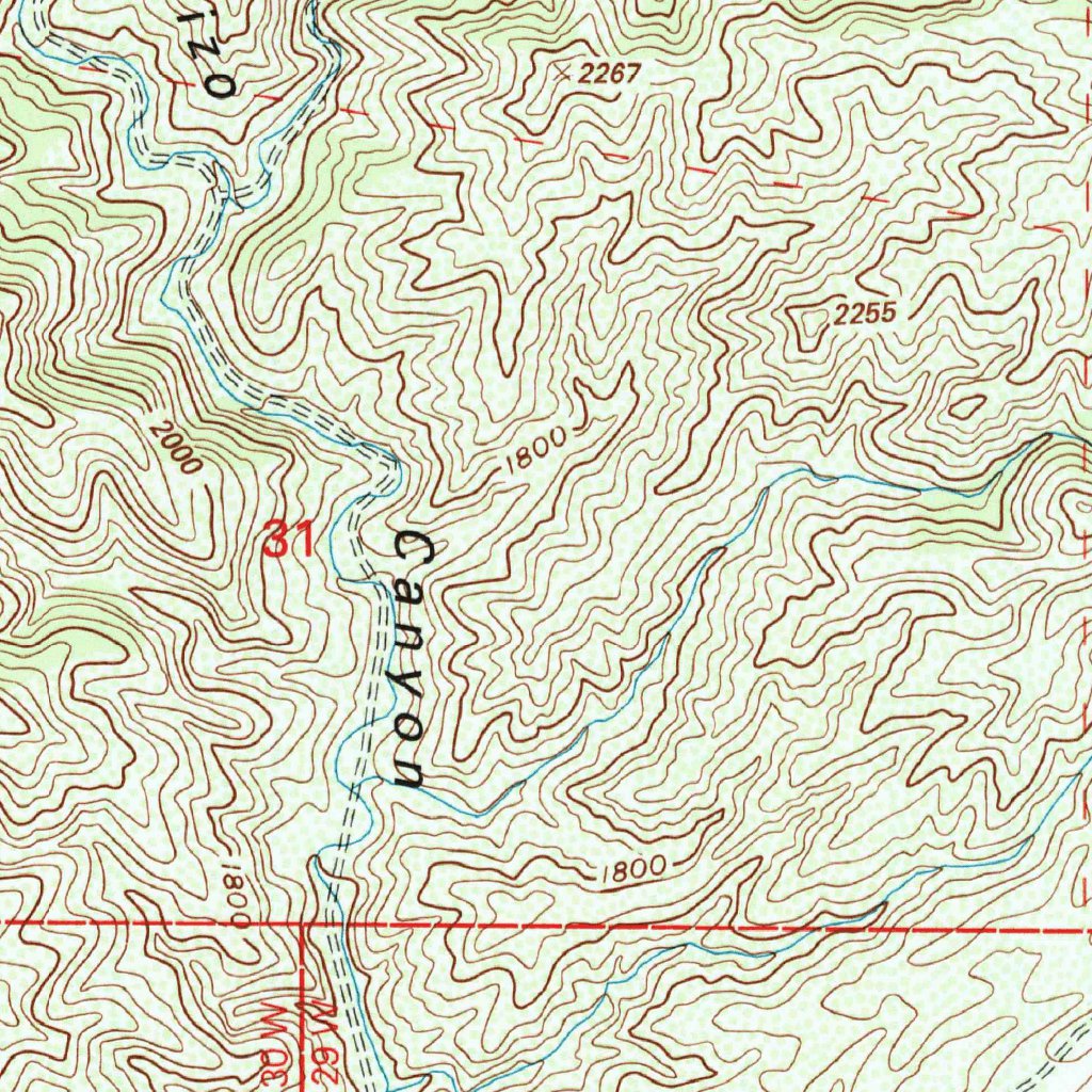 Taylor Canyon, CA (1995, 24000-Scale) Map by United States Geological ...