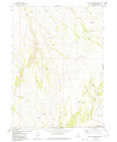 United States Geological Survey Taylor Canyon, ID-NV (1978, 24000-Scale) digital map