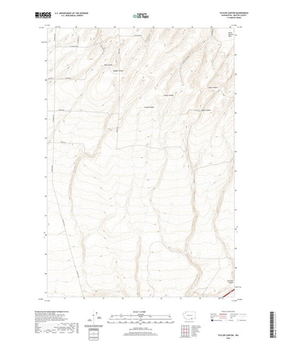 United States Geological Survey Taylor Canyon, WA (2020, 24000-Scale) digital map