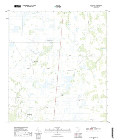 United States Geological Survey Taylor Creek NE, FL (2021, 24000-Scale) digital map