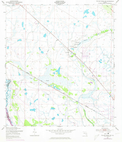 United States Geological Survey Taylor Creek SW, FL (1953, 24000-Scale) digital map