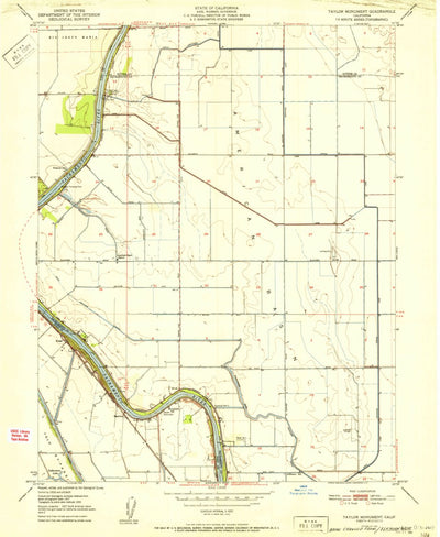 United States Geological Survey Taylor Monument, CA (1951, 24000-Scale) digital map