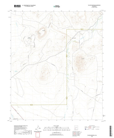 United States Geological Survey Taylor Mountain, NM (2020, 24000-Scale) digital map