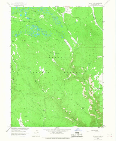 United States Geological Survey Taylor Mountain, UT (1966, 24000-Scale) digital map