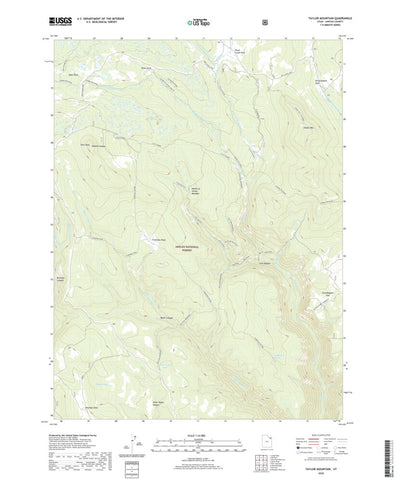 United States Geological Survey Taylor Mountain, UT (2020, 24000-Scale) digital map