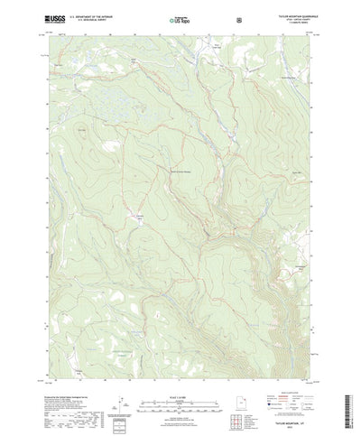 United States Geological Survey Taylor Mountain, UT (2023, 24000-Scale) digital map