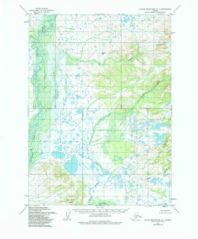 United States Geological Survey Taylor Mountains A-1, AK (1954, 63360-Scale) digital map