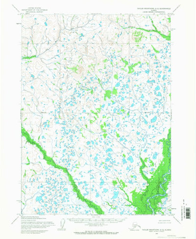 United States Geological Survey Taylor Mountains A-2, AK (1954, 63360-Scale) digital map