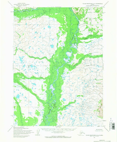 United States Geological Survey Taylor Mountains A-4, AK (1954, 63360-Scale) digital map