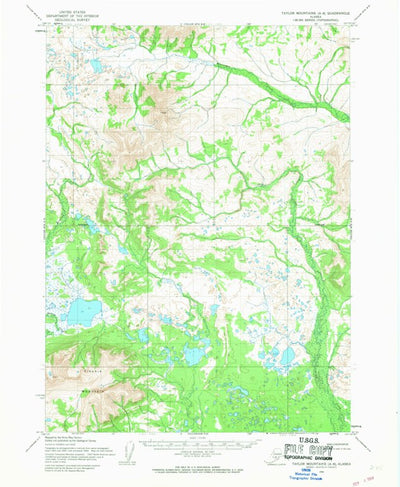 United States Geological Survey Taylor Mountains A-6, AK (1954, 63360-Scale) digital map