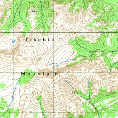 United States Geological Survey Taylor Mountains A-6, AK (1954, 63360-Scale) digital map