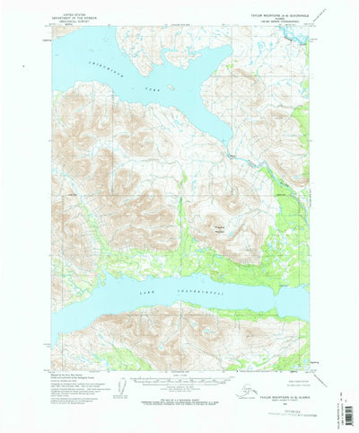 United States Geological Survey Taylor Mountains A-8, AK (1954, 63360-Scale) digital map