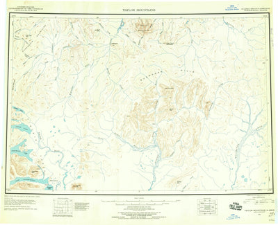 United States Geological Survey Taylor Mountains, AK (1950, 250000-Scale) digital map