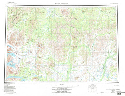 United States Geological Survey Taylor Mountains, AK (1954, 250000-Scale) digital map