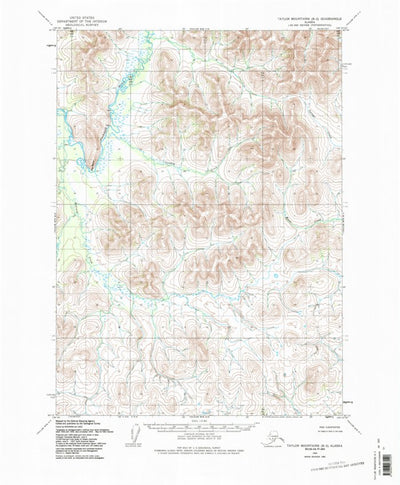 United States Geological Survey Taylor Mountains B-2, AK (1954, 63360-Scale) digital map