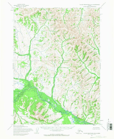 United States Geological Survey Taylor Mountains B-5, AK (1954, 63360-Scale) digital map