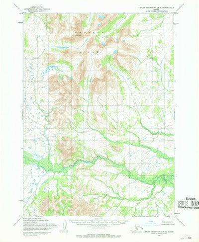 United States Geological Survey Taylor Mountains B-6, AK (1954, 63360-Scale) digital map