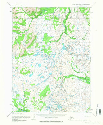 United States Geological Survey Taylor Mountains B-7, AK (1954, 63360-Scale) digital map