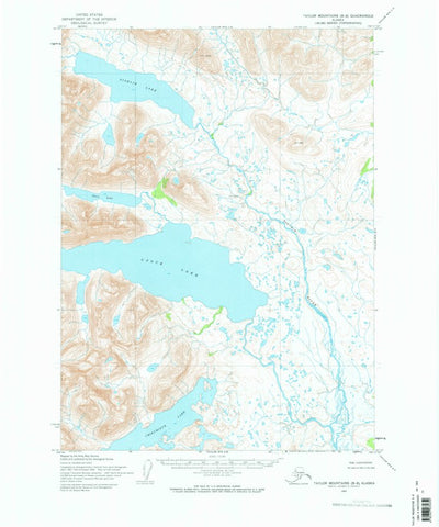 United States Geological Survey Taylor Mountains B-8, AK (1954, 63360-Scale) digital map