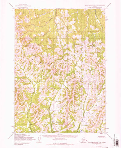 United States Geological Survey Taylor Mountains C-3, AK (1954, 63360-Scale) digital map
