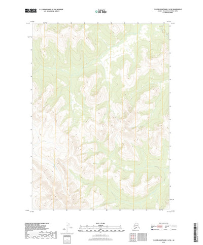 United States Geological Survey Taylor Mountains C-4 SW, AK (2019, 25000-Scale) digital map