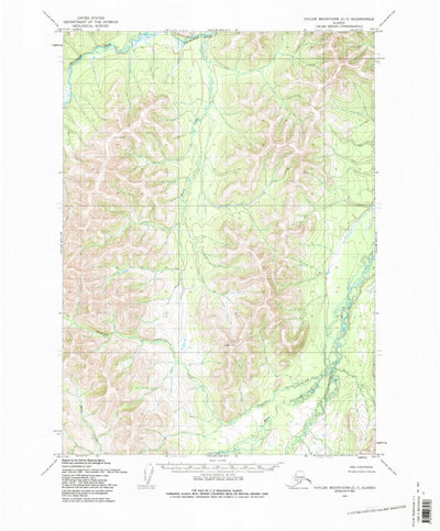 United States Geological Survey Taylor Mountains C-7, AK (1954, 63360-Scale) digital map
