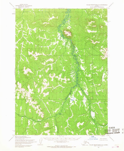 United States Geological Survey Taylor Mountains D-3, AK (1954, 63360-Scale) digital map