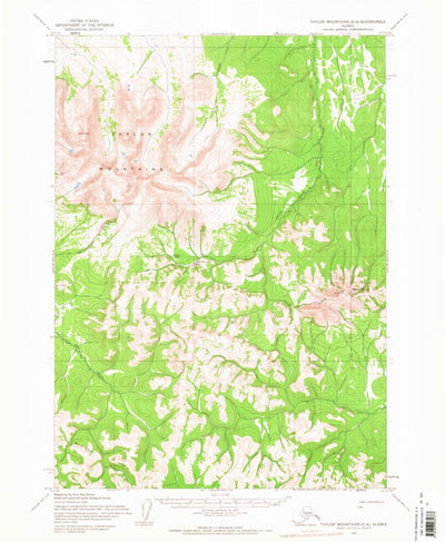 United States Geological Survey Taylor Mountains D-4, AK (1954, 63360-Scale) digital map